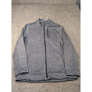 Marc New York Andrew Marc Mens Grey Herringbone Full Zip Jacket XL AP7PD172